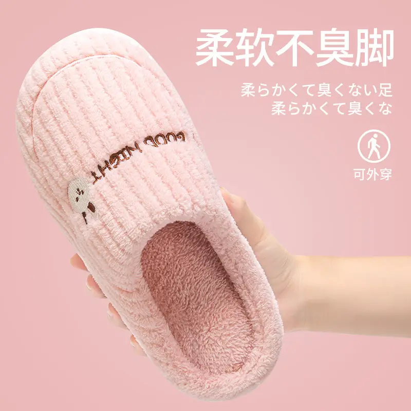 Women Winter Wool Slippers Grey New 2025 - Image 6