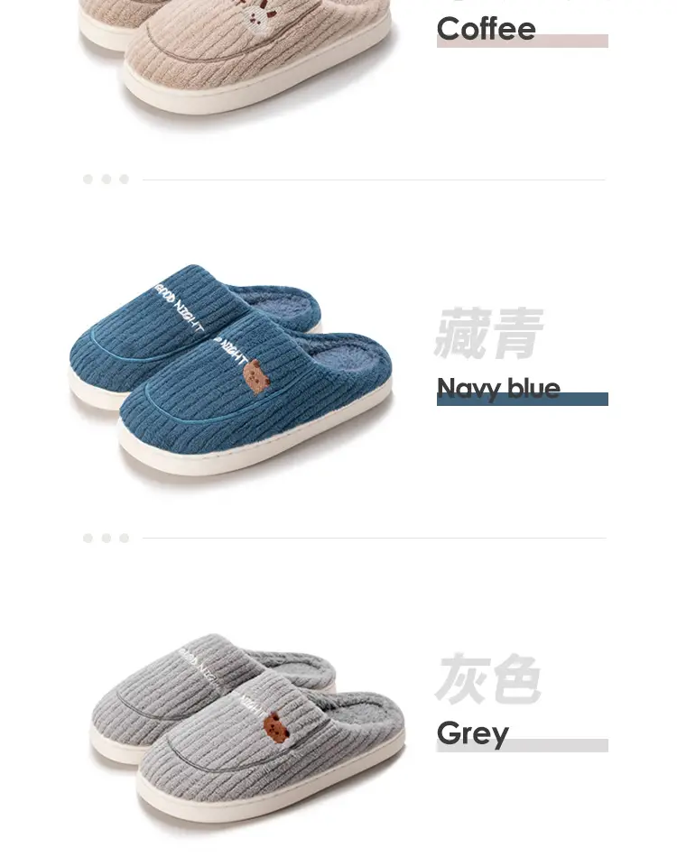 Women Winter Wool Slippers Grey New 2025 — feature 19