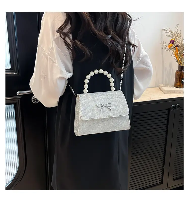 Black Pearl Handheld Shoulder Bag for Women — feature 17