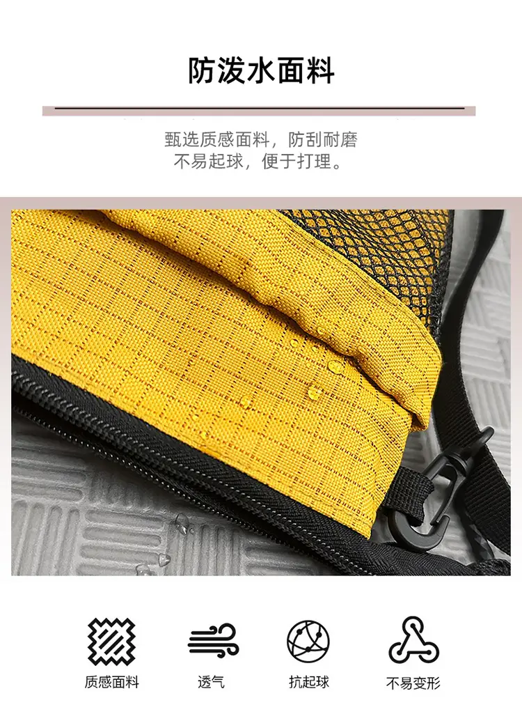 Men's Lightweight Crossbody Bag with Mesh Pocket 2025 — feature 4
