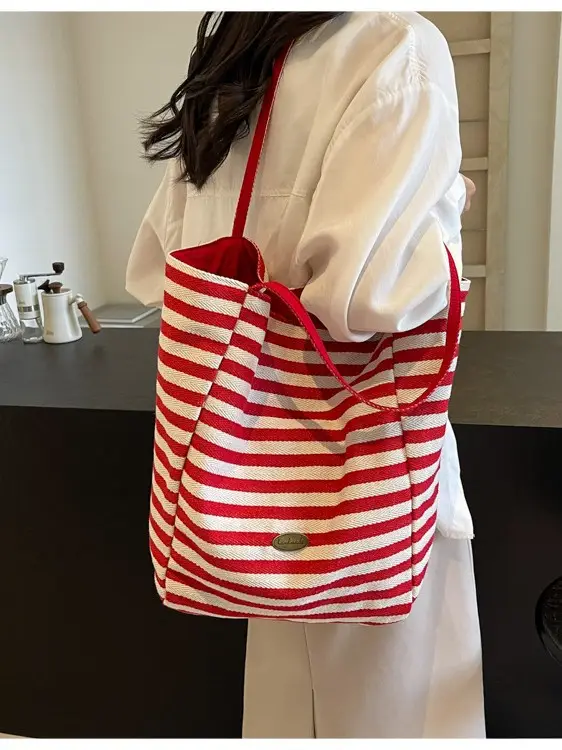 Cross-Border Striped Women's Shoulder Bag - Image 7