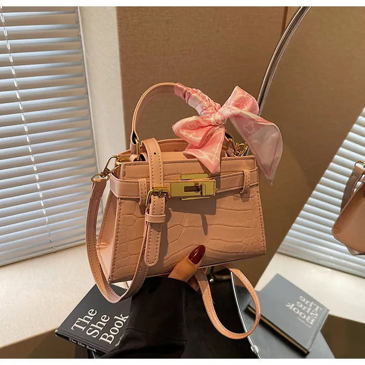 Women Croc Leather Handbag with Bow 2025 — feature 20