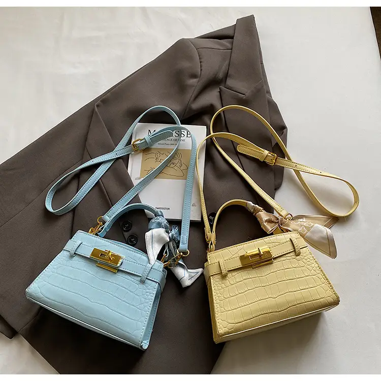 Women Croc Leather Handbag with Bow 2025 — feature 25