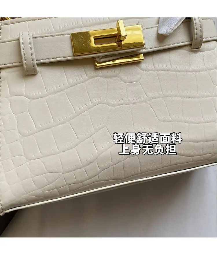 Women Croc Leather Handbag with Bow 2025 — feature 6