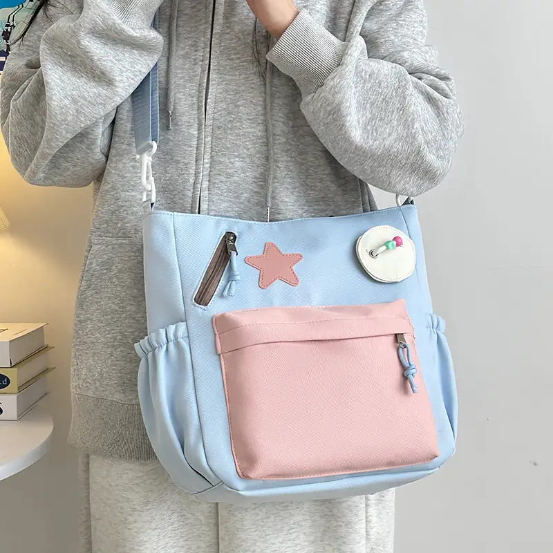 Sweet Student Tutoring Bag with Contrast Colors - Image 5