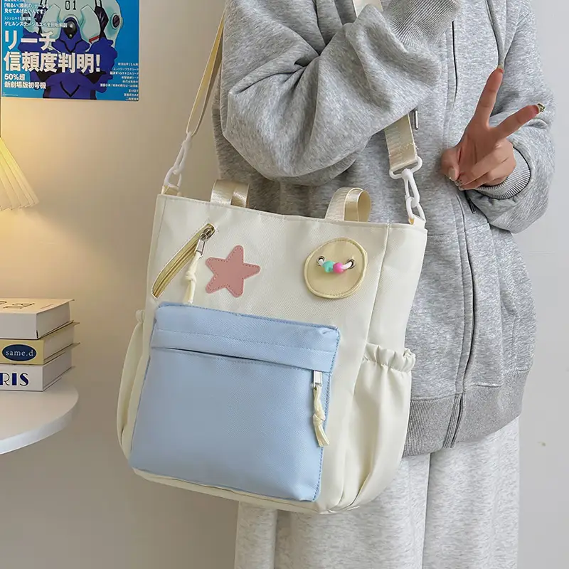 Sweet Student Tutoring Bag with Contrast Colors - Image 6