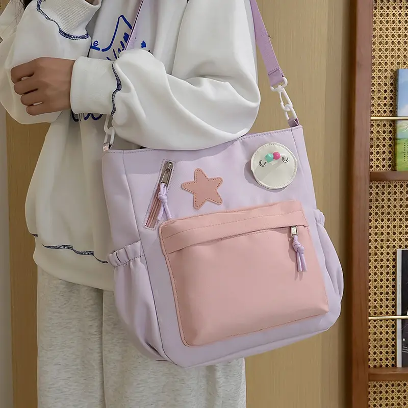 Sweet Student Tutoring Bag with Contrast Colors - Image 7