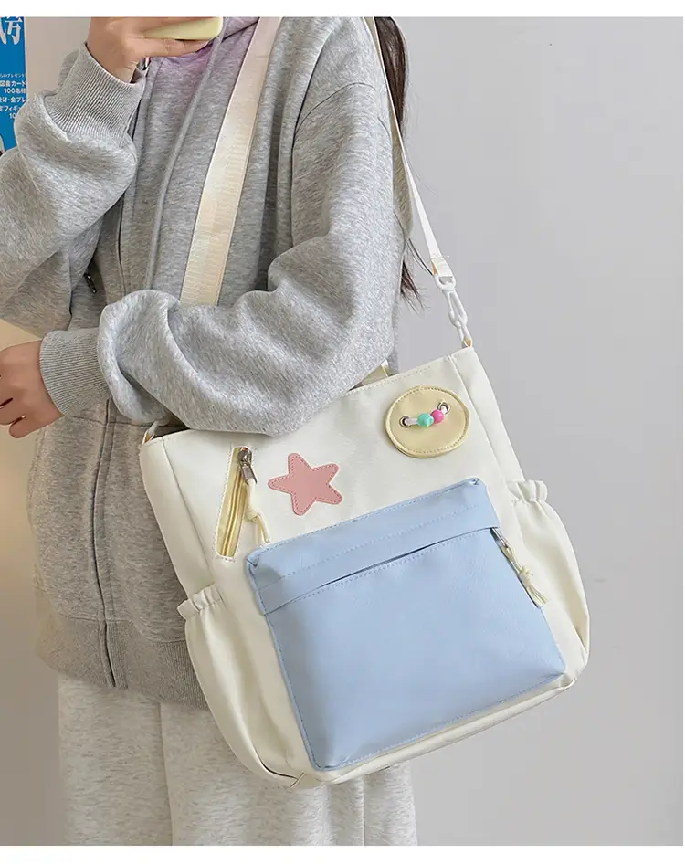 Sweet Student Tutoring Bag with Contrast Colors — feature 11