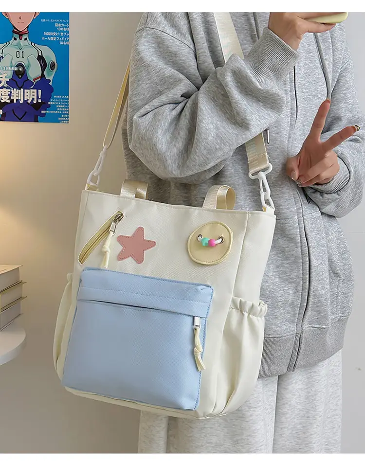 Sweet Student Tutoring Bag with Contrast Colors — feature 12