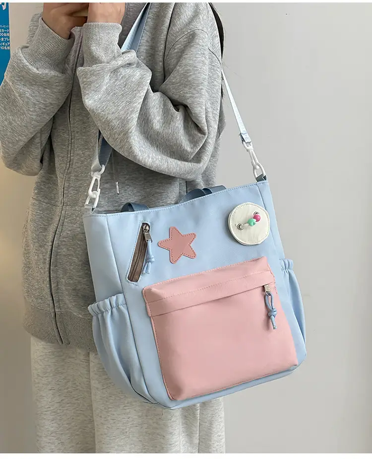 Sweet Student Tutoring Bag with Contrast Colors — feature 14