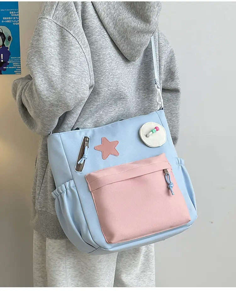 Sweet Student Tutoring Bag with Contrast Colors — feature 15