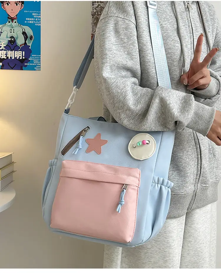 Sweet Student Tutoring Bag with Contrast Colors — feature 16