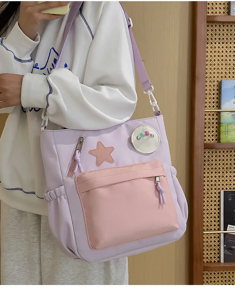 Sweet Student Tutoring Bag with Contrast Colors — feature 20