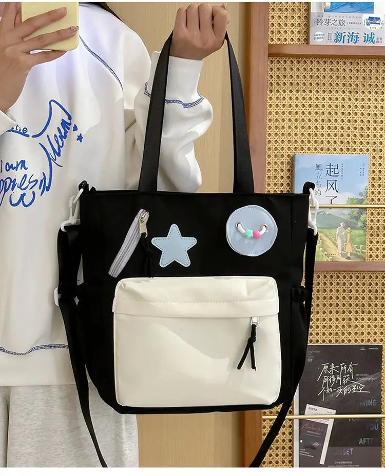 Sweet Student Tutoring Bag with Contrast Colors — feature 22