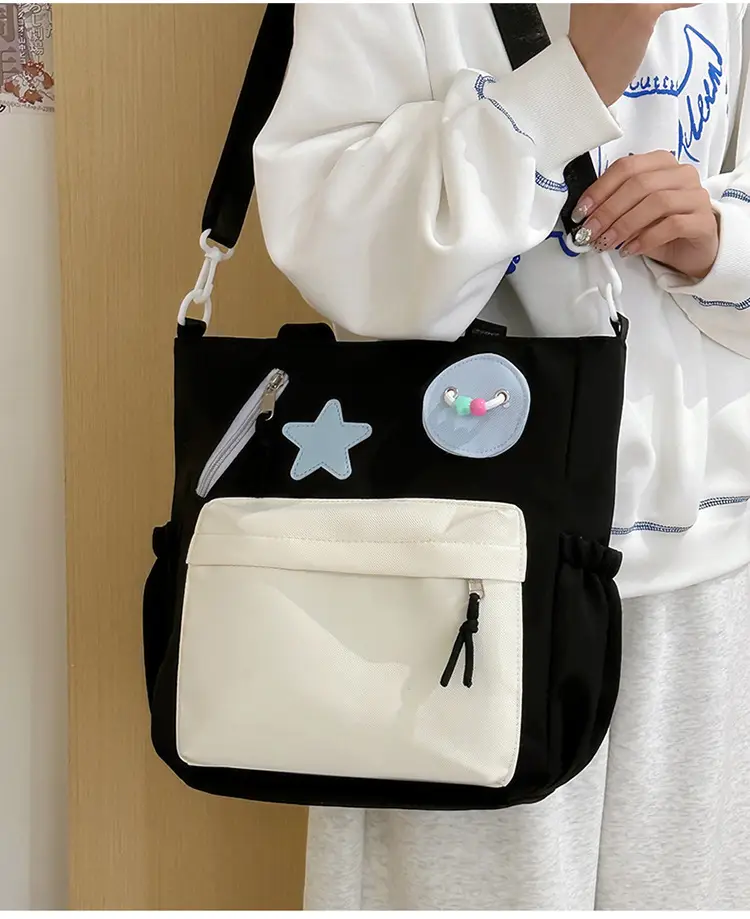 Sweet Student Tutoring Bag with Contrast Colors — feature 23