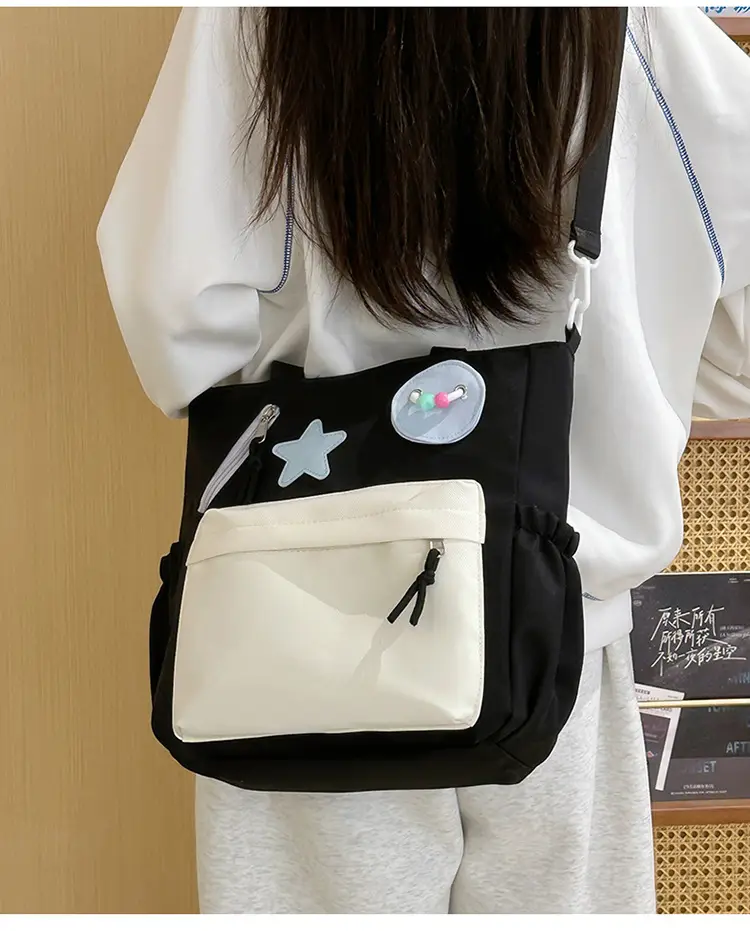 Sweet Student Tutoring Bag with Contrast Colors — feature 25