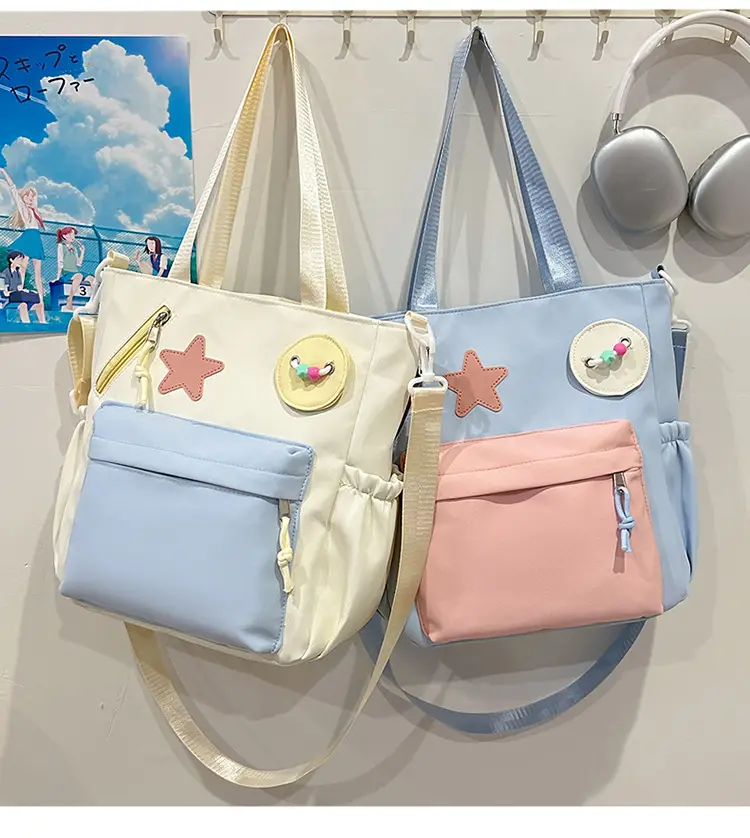 Sweet Student Tutoring Bag with Contrast Colors — feature 28