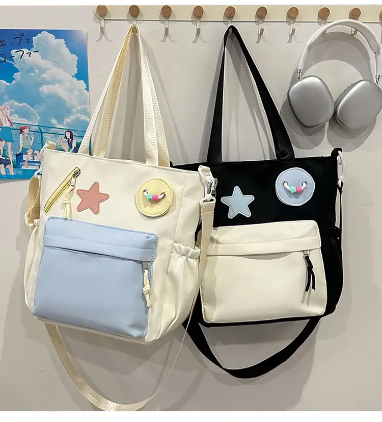 Sweet Student Tutoring Bag with Contrast Colors — feature 29