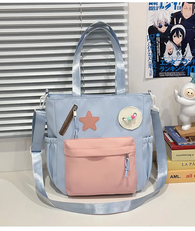 Sweet Student Tutoring Bag with Contrast Colors — feature 30