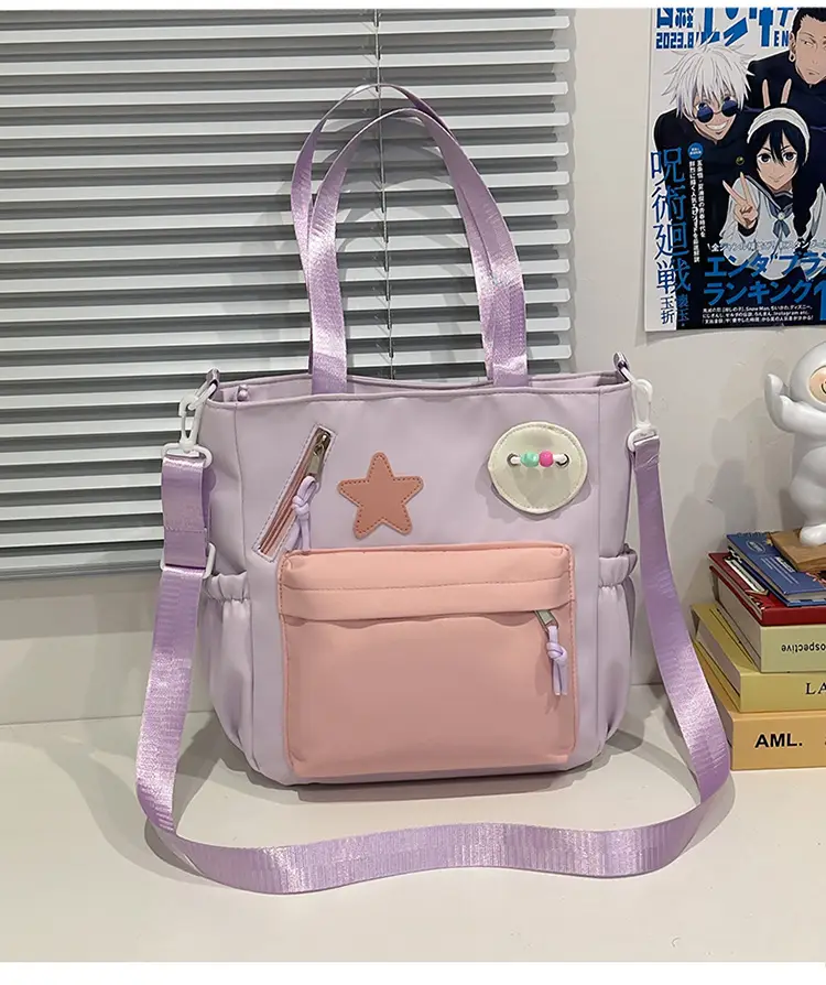 Sweet Student Tutoring Bag with Contrast Colors — feature 31