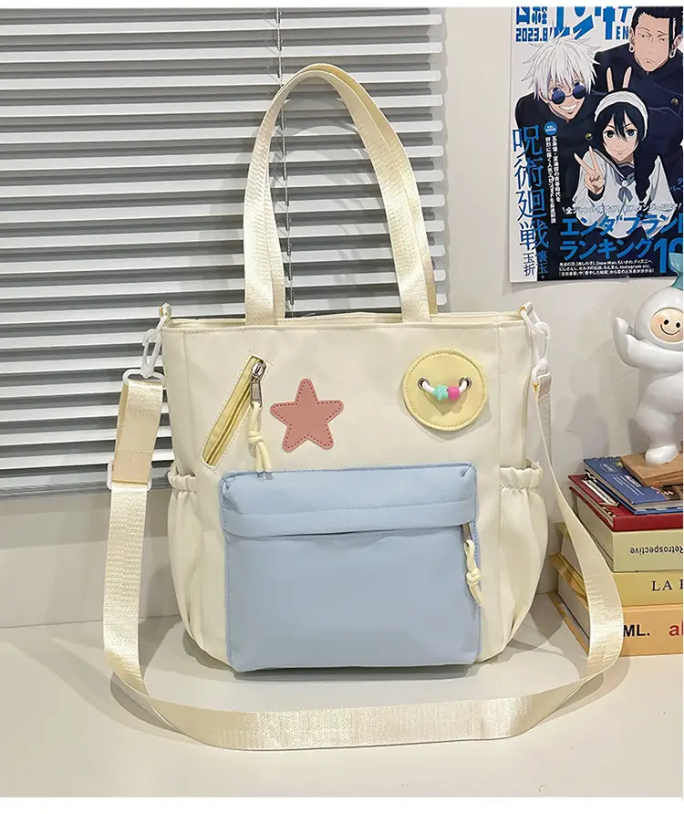 Sweet Student Tutoring Bag with Contrast Colors — feature 32