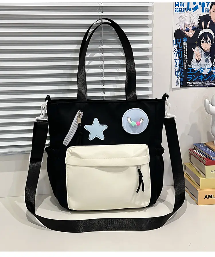 Sweet Student Tutoring Bag with Contrast Colors — feature 33