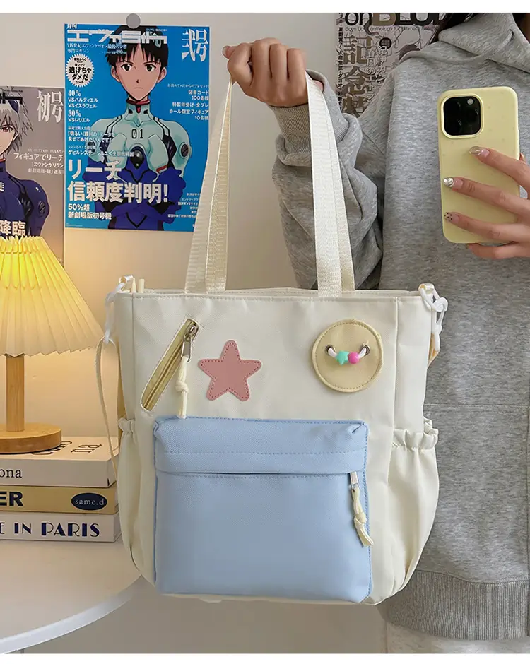 Sweet Student Tutoring Bag with Contrast Colors — feature 9