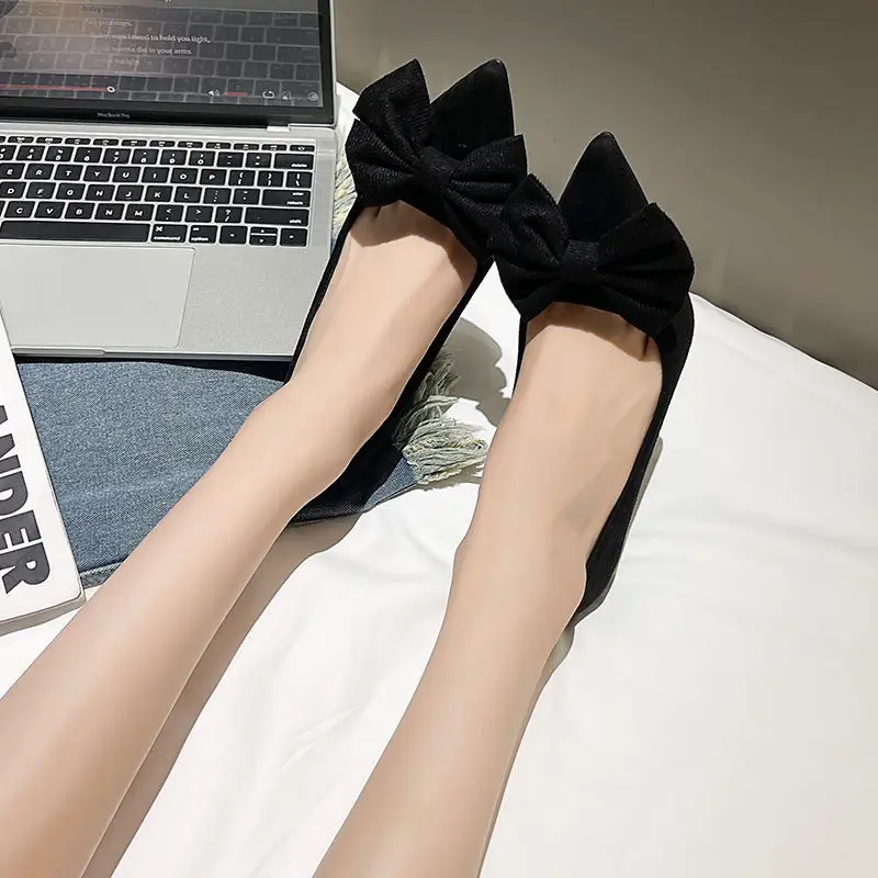Black Big Bow Stiletto Heels for Women 2026 - Image 5