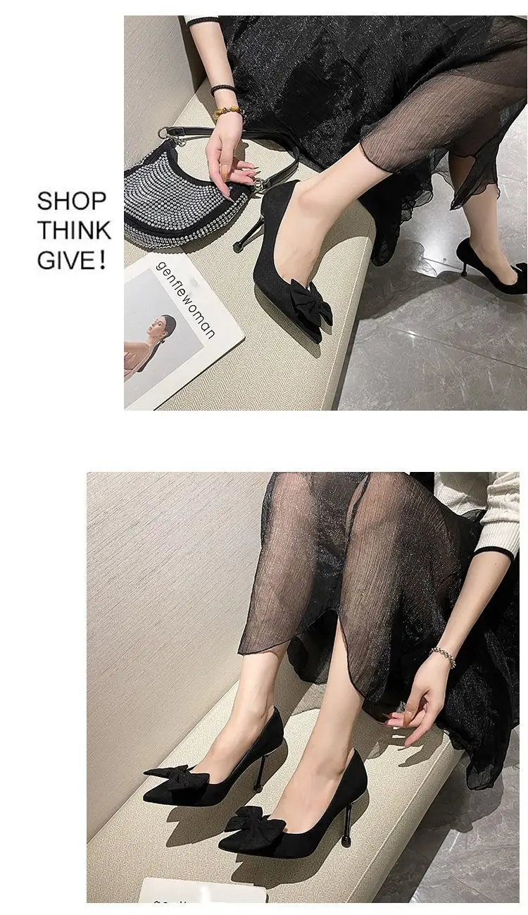 Black Big Bow Stiletto Heels for Women 2026 — feature 8