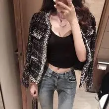 Dark Blue Denim Shorts for Petite Women Spicy Style Elastic Waist — feature 19
