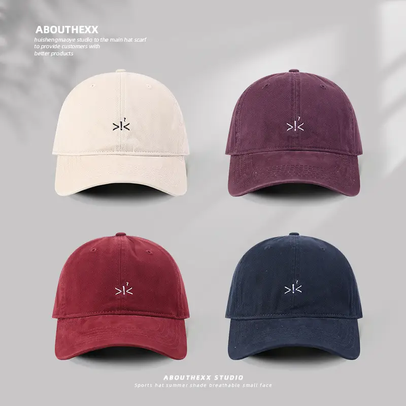 Women Embroidered Baseball Cap Purple Spring Summer