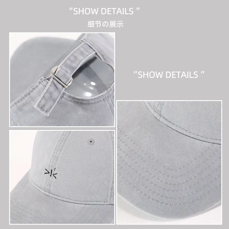 Women Embroidered Baseball Cap Purple Spring Summer