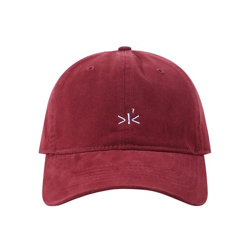 Women Embroidered Baseball Cap Purple Spring Summer