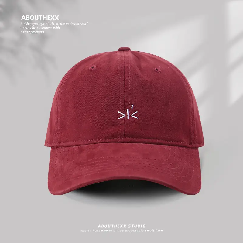 Women Embroidered Baseball Cap Purple Spring Summer