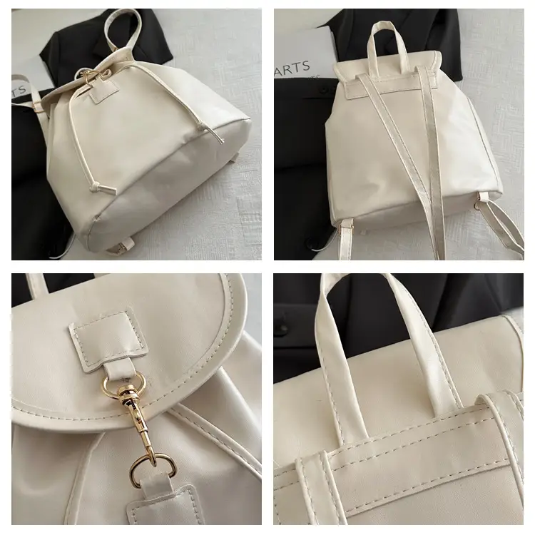 Women's Cream Large Capacity Shoulder Bag Spring Summer 2025 — feature 8