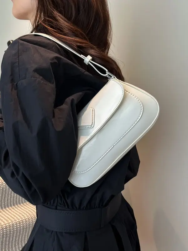 Women's White Leather Crossbody Bag 2025 Fashion Commuter - Image 5
