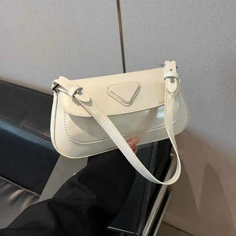Women's White Leather Crossbody Bag 2025 Fashion Commuter - Image 2