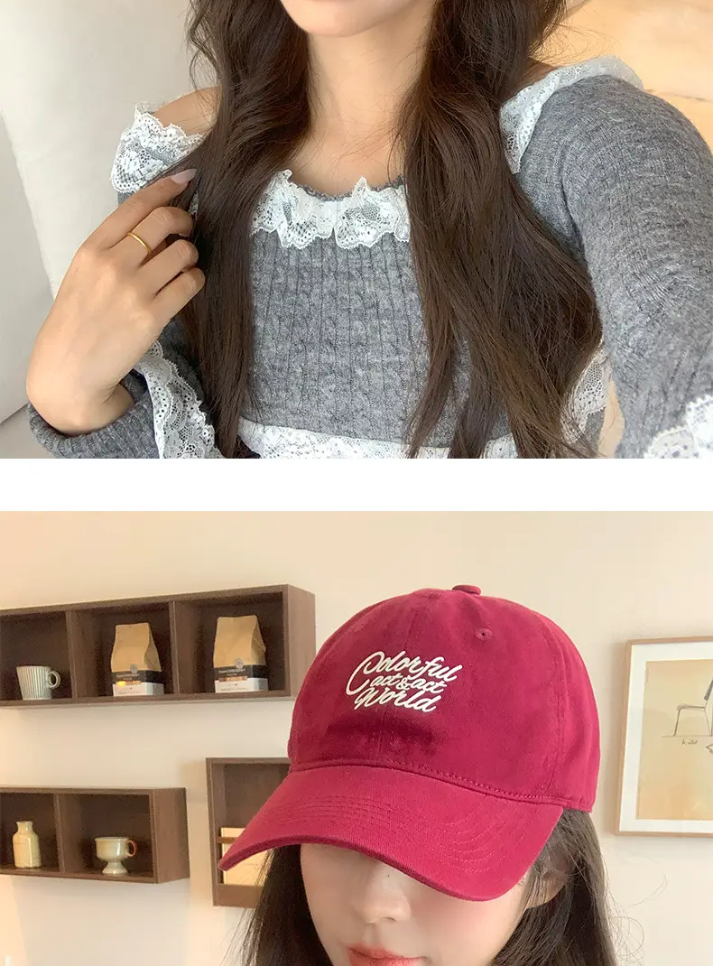 New Large Soft Top Baseball Cap Women Summer Letter — feature 12