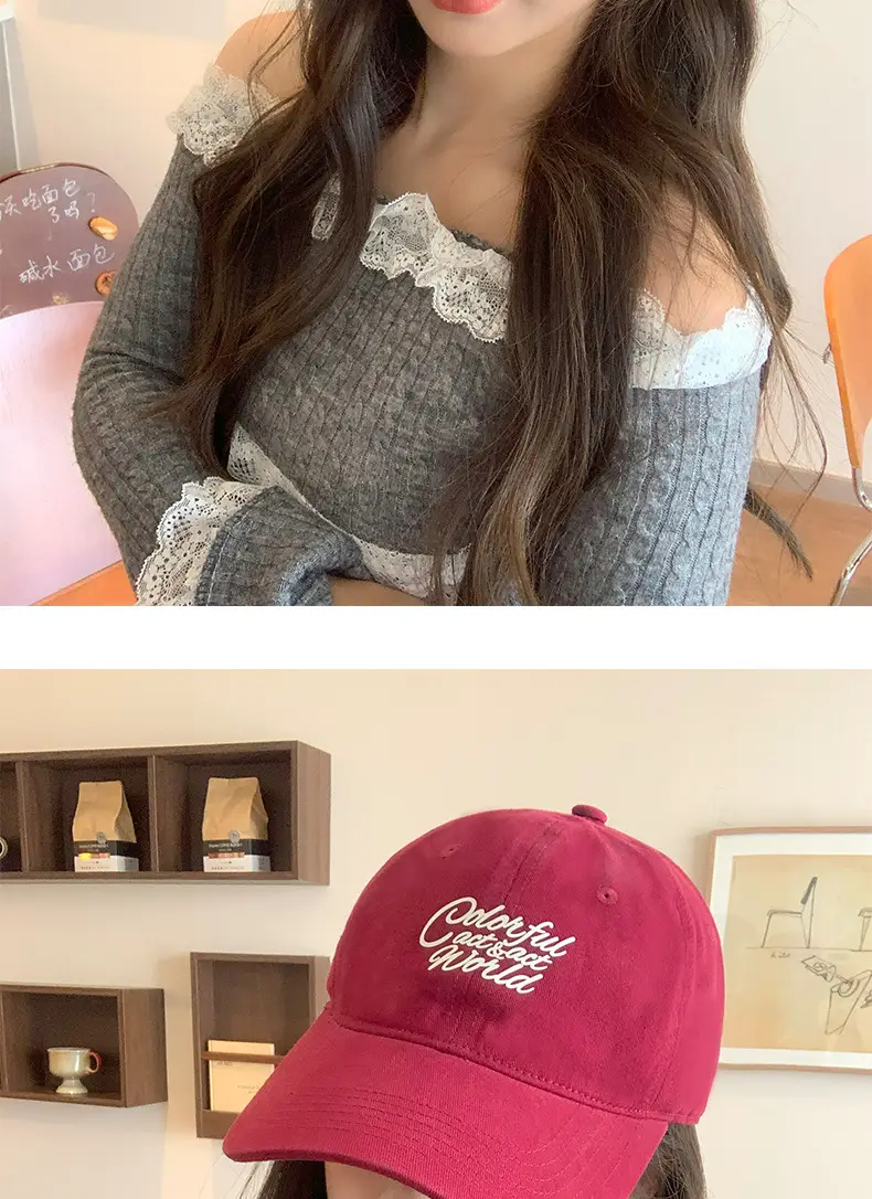 New Large Soft Top Baseball Cap Women Summer Letter — feature 13