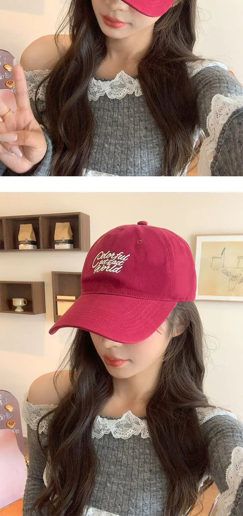 New Large Soft Top Baseball Cap Women Summer Letter — feature 14