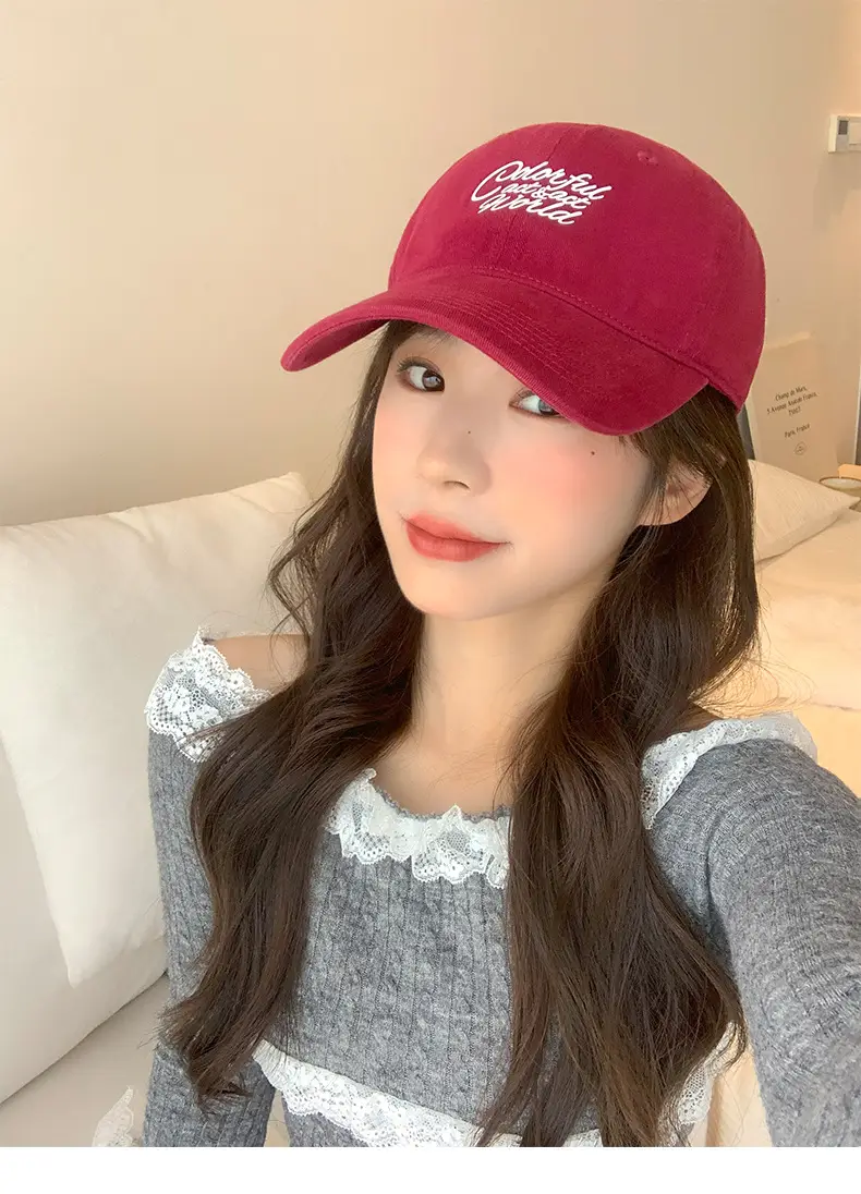 New Large Soft Top Baseball Cap Women Summer Letter — feature 4