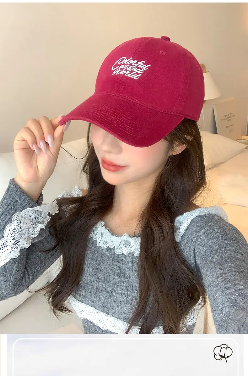 New Large Soft Top Baseball Cap Women Summer Letter — feature 5