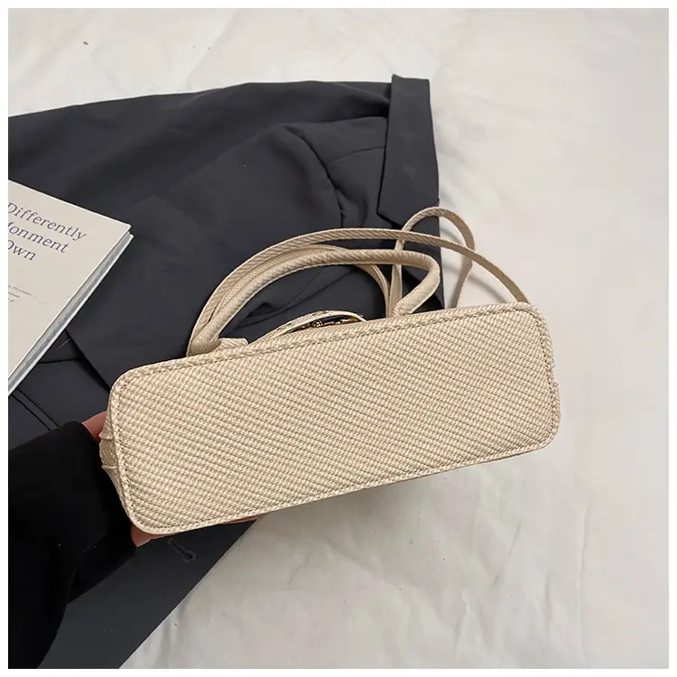 Women's Cross-Border Shoulder Bag Blue Striped Large Capacity — feature 10