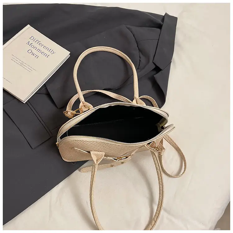 Women's Cross-Border Shoulder Bag Blue Striped Large Capacity — feature 13