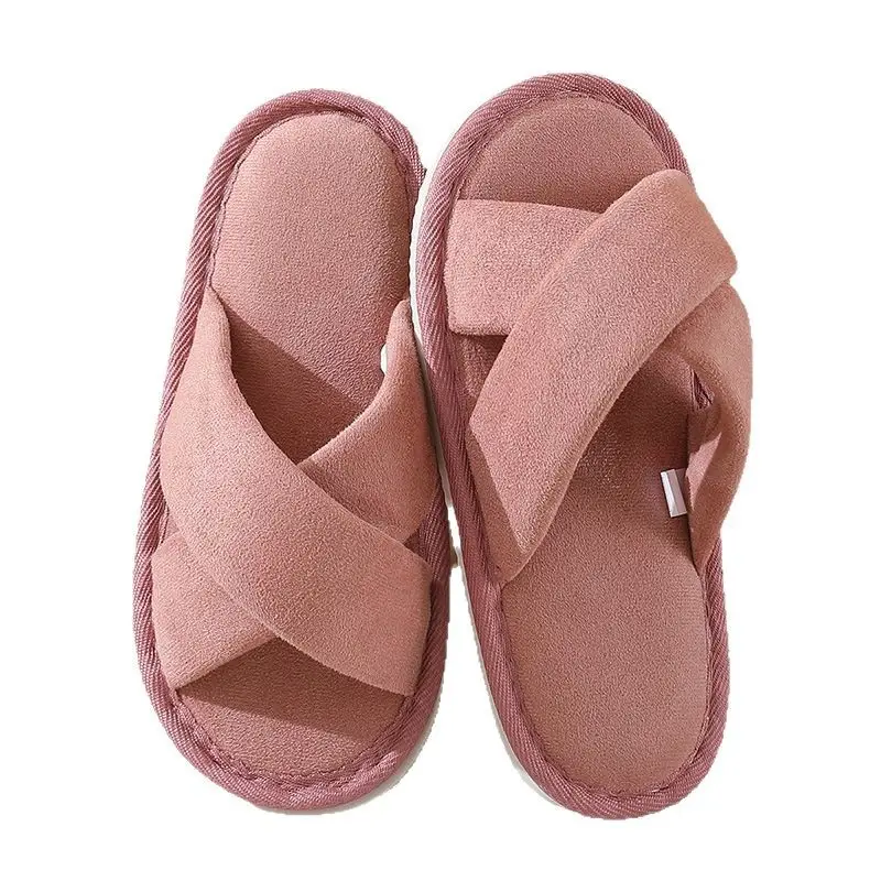 Indoor Home Men's Slippers Spring and Autumn Soft Bottom Bedroom Floor Non-Slip Suede Silent Slippers Women's Autumn and Winter - Image 10
