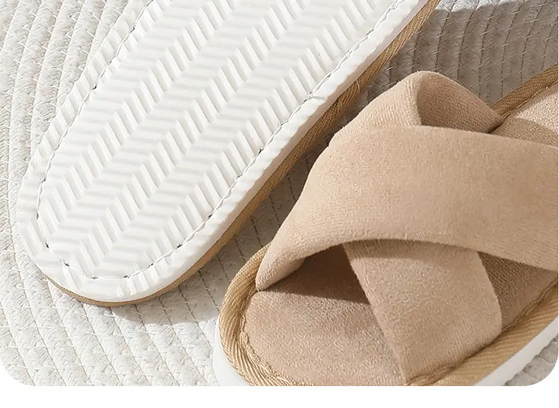 Indoor Home Men's Slippers Spring and Autumn Soft Bottom Bedroom Floor Non-Slip Suede Silent Slippers Women's Autumn and Winter — feature 9