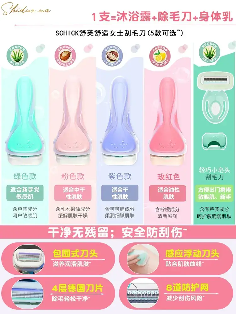 Gentle Women's Underarm Shaver Mint Green - Image 3