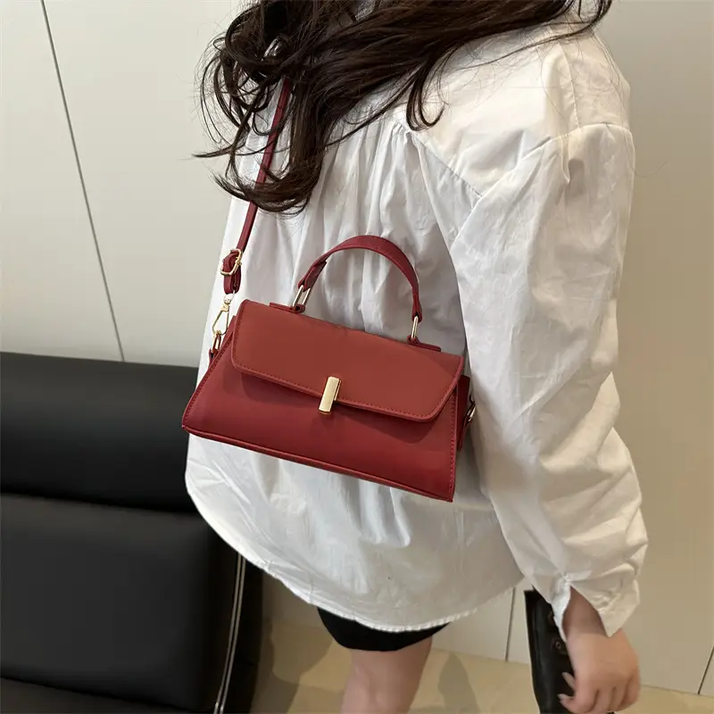 Women's Beige Leather Crossbody Bag 2025 Summer - Image 6