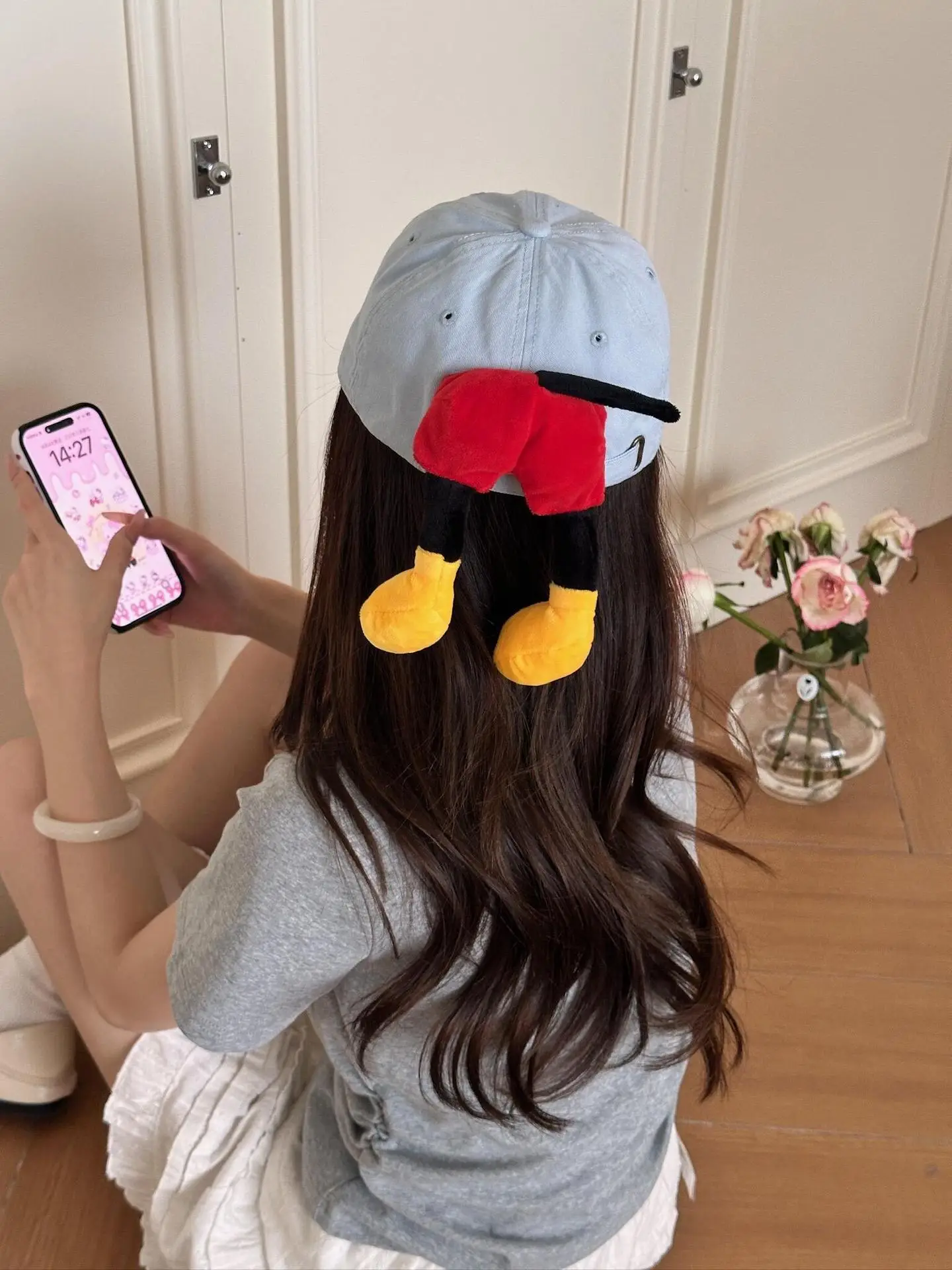 Mickey Butt Baseball Cap with Sunshade Hat for Women — feature 4