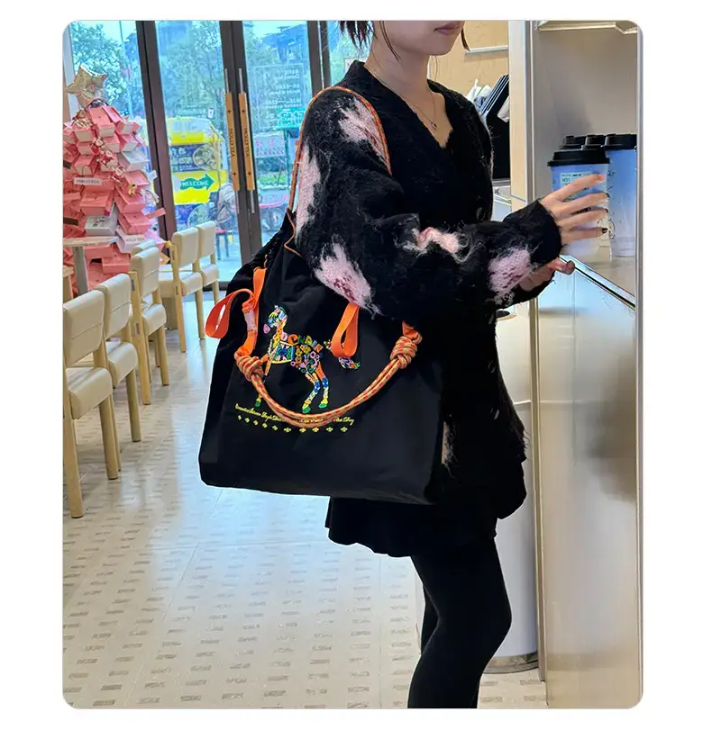 Women Embroidered Crossbody Bag with Ballchain Design — feature 23